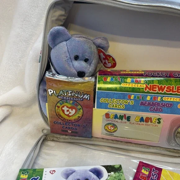 Vintage OPENED TY Beanie Babies‎ Membership Official Club Kit with Bear & Coin